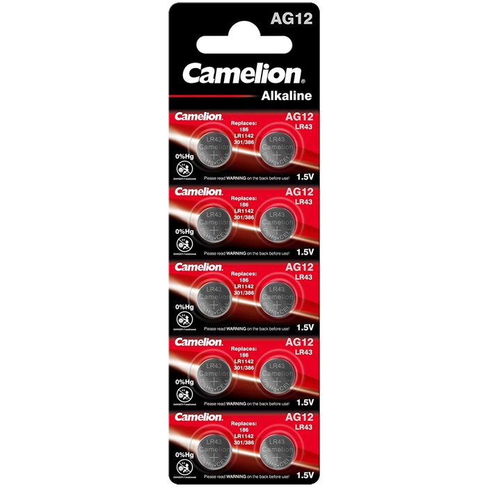 Camelion Camelion AG12 LR43 Alkaline 10 stuks