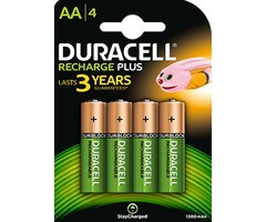 Duracell Oplaadbare Penlite AA 1300 mAh 4 stuks Duracell