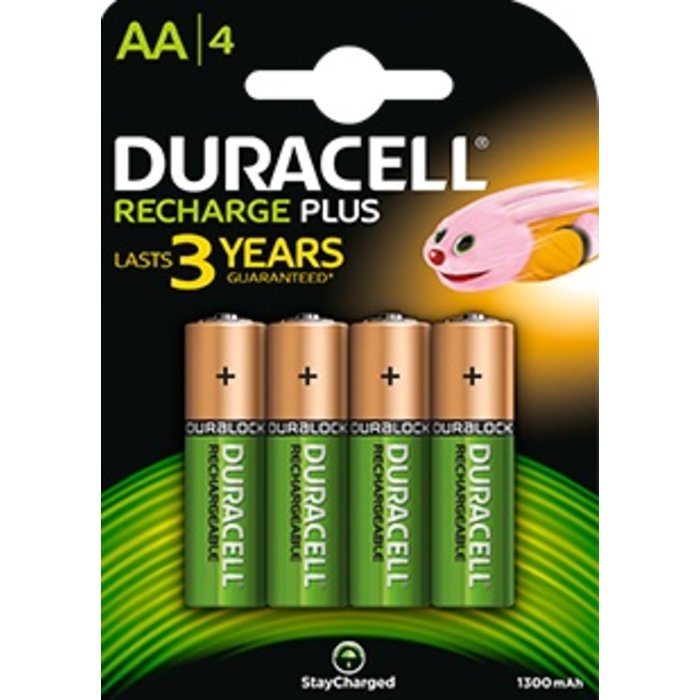 achtergrond Opnemen Discriminerend Duracell oplaadbare AA Penlite batterijen batterijen 1300mAh 4 stuks -  Beterbatterij