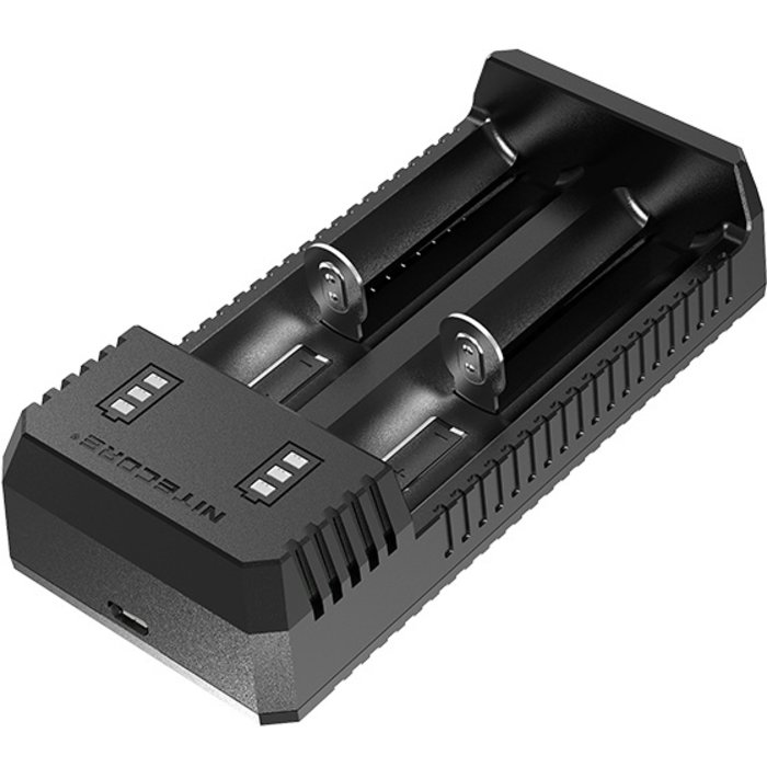 Nitecore USB batterijlader Dual-slot voor Li-ion accu's