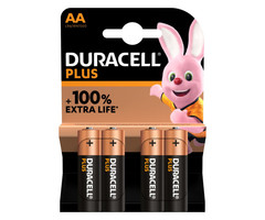 Duracell Duracell  Plus AA Penlite 100 % - 4 stuks