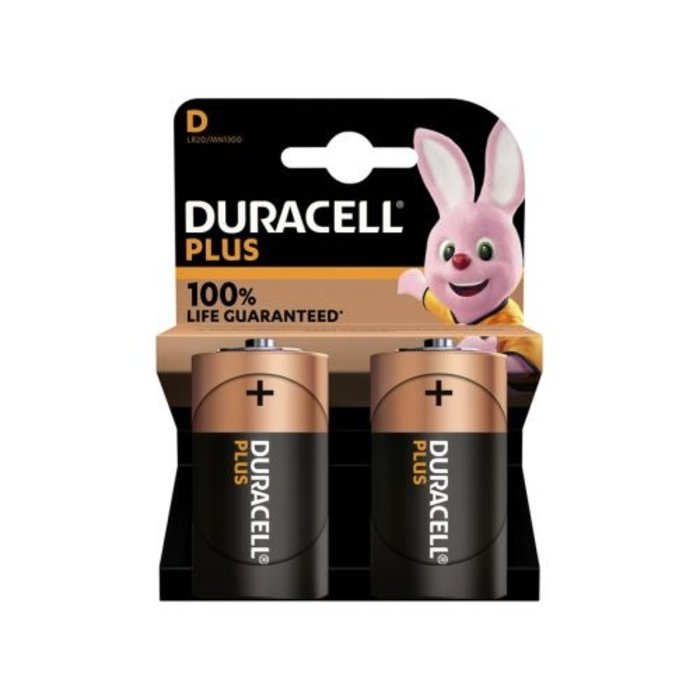 Duracell LR20 - D -  mono Plus Alkaline  100%  blister 2 - Duracell