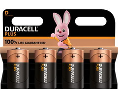 Duracell LR20 - D -  mono Plus Alkaline  100%  blister 4 - Duracell
