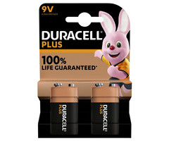 Duracell 9 Volt Plus alkaline 100% Duracell 2 x