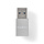 USB-Adapter | USB 3.2 Gen 1 | USB-A Male | USB Type-C™ Female | Vernikkeld | Zwart | Polybag