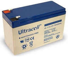 Ultracell 12V, 7 Ah Loodaccu UltraCell UL7-12