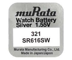 muRata 321 horloge Batterij SR616SW muRata