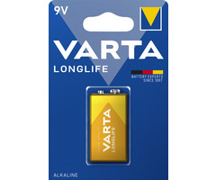 Varta 9V alkaline batterij Long Life Varta