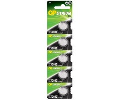 GP Batteries CR2032 Knoopcel 5 Stuks 3V LIithium Batterij GP