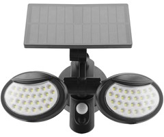 Entac wandlamp LED 400 lumen met zonnepaneel