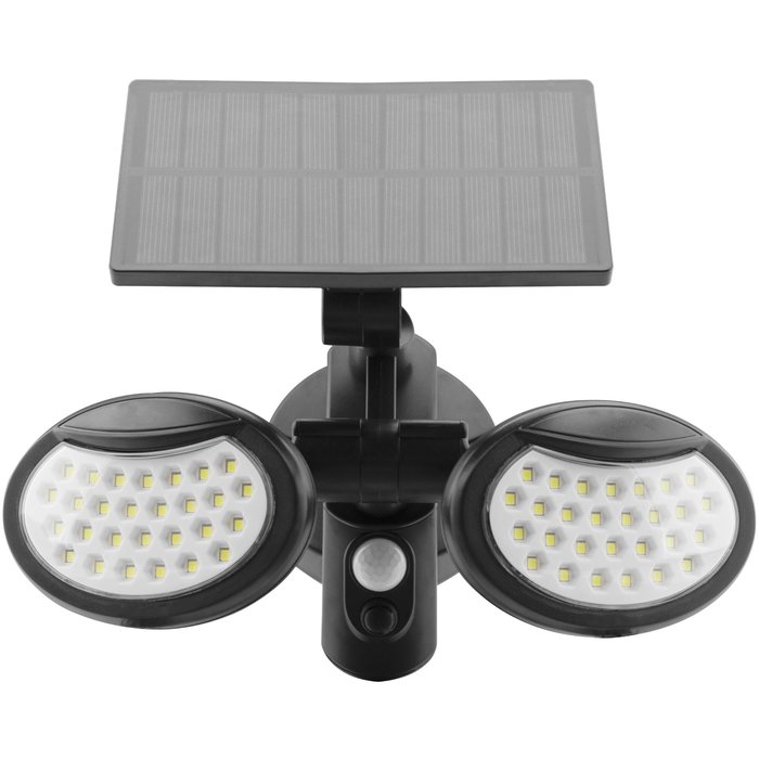 Entac wandlamp LED 400 lumen met zonnepaneel