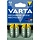 AA oplaadbare batterijen 2100mah -4 stuks Varta Recycled