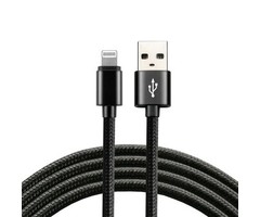 everActive Apple Lightning  iPhone kabel 1,2m zwart 2,4A