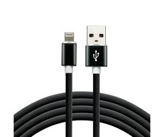 everActive Lightning Apple iPhone kabel 1 m zwart 2,4A