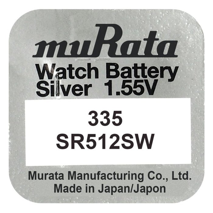 muRata 335 - SR512SW horloge batterij