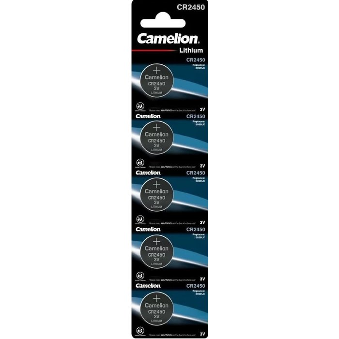 Camelion CR2450 lithium Knoopcel blister 5