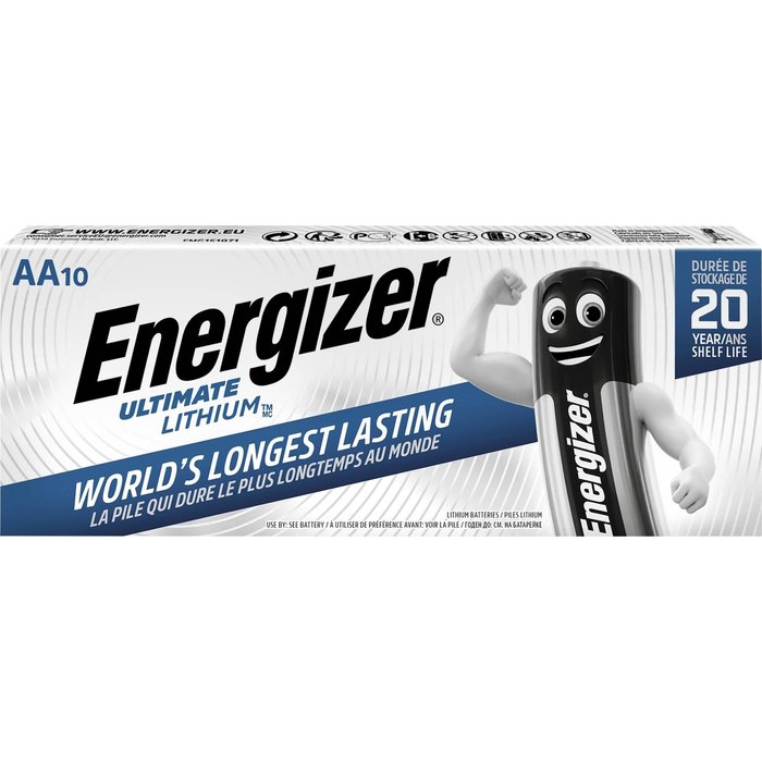 Energizer AA Lithium penlite batterijen 10 stuks Energizer