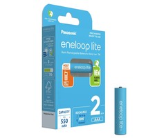Eneloop AAA oplaadbare batterijen 550 mAh 2 stuks Eneloop Lite