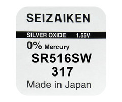 Seiko 317  Horloge batterij SR516SW Seiko