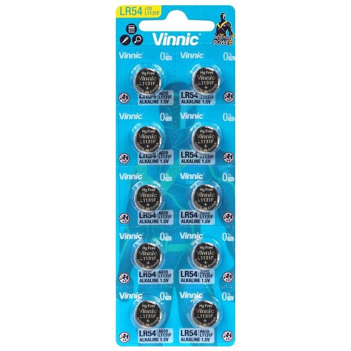 Vinnic AG10 Alkaline batterijen 10 stuks