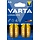 4 x Penlite AA Alkaline Varta MN1500 4106