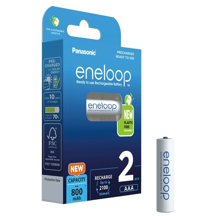 Eneloop Oplaadbare AAA batterijen 800 mAh 2 stuks Eneloop