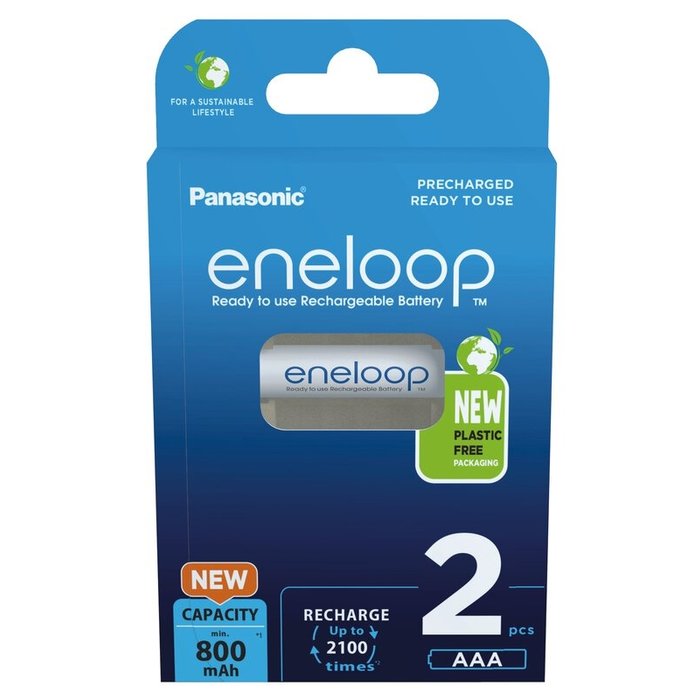 Eneloop Oplaadbare AAA batterijen 800 mAh 2 stuks Eneloop
