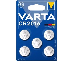Varta CR2016 Lithium knoopcel Varta - 5 stuks