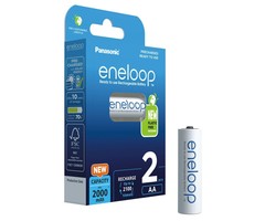 Eneloop Oplaadbare AA batterijen 2000 mAh 2 stuks Eneloop