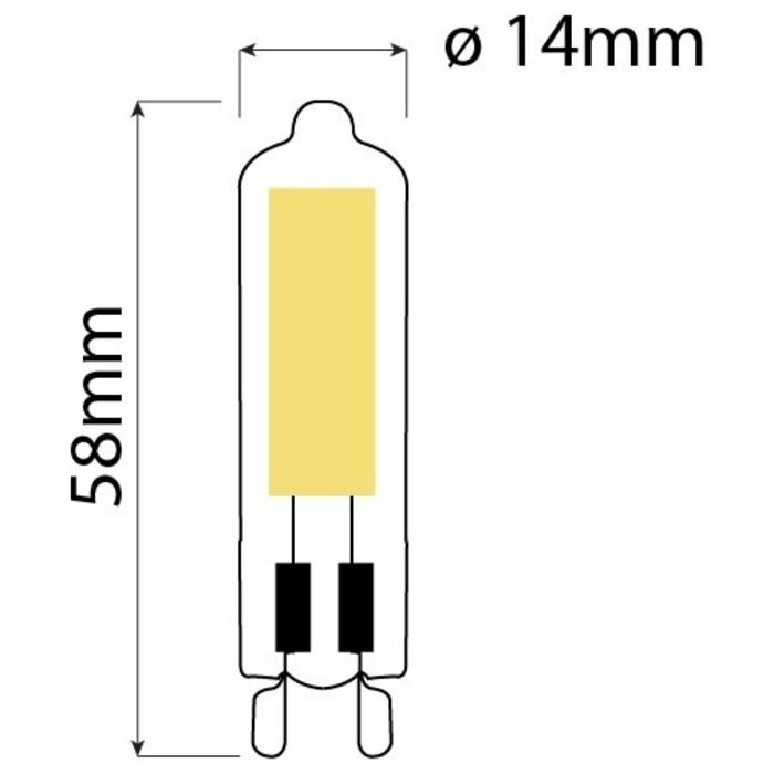 Avide G9 Led-lamp 3.5W  neutraal wit  4000K