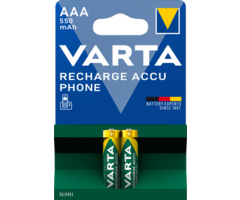 Varta AAA Oplaadbare Varta batterijen 550mAh 2 stuks