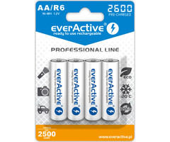 everActive 4 stuks AA  2500mAh Oplaadbaar
