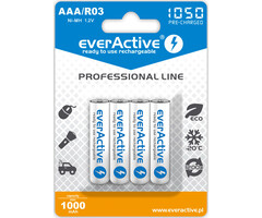everActive Oplaadbare AAA 1000mAh  4 stuks