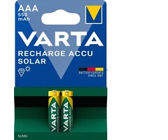 Varta AAA Oplaadbare Varta batterijen 550mAh 2 stuks  Solar