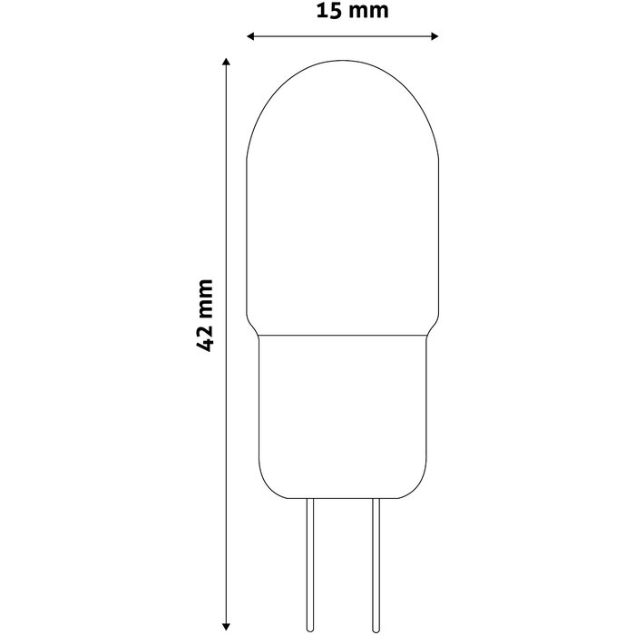 Avide LED 2.5W G4  4000K - 15 x 42 mm Neutraal Wit