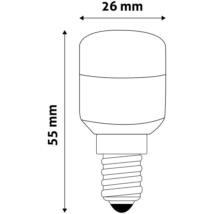 Avide LED Lamp E14 - 1.3 Watt 3000K  warm wit licht