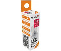 Avide G9 Led-lamp 2,5W  neutraal wit  4000K mini