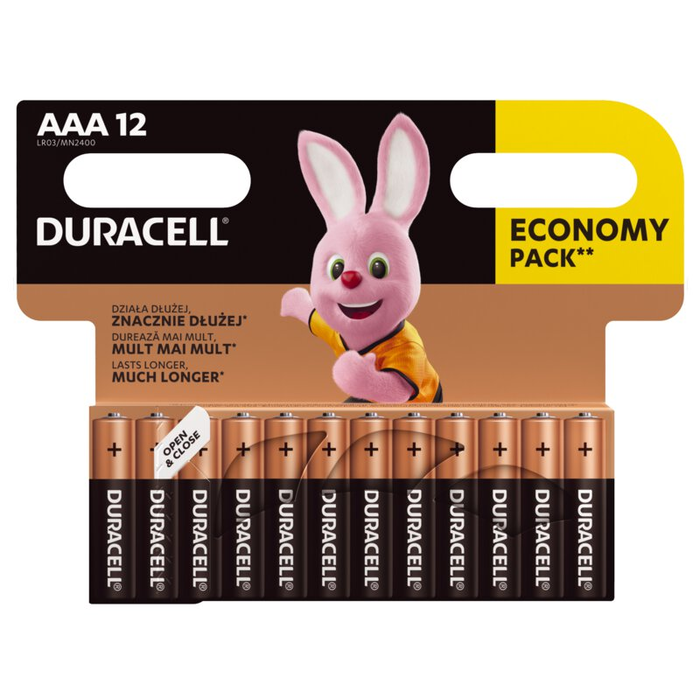 Duracell AAA mini penlite 12 stuks alkaline