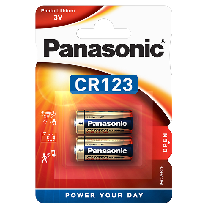 Panasonic CR123 Lithium batterij 2 stuks