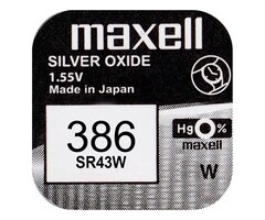 Maxell SR43W horloge batterij 386