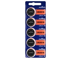 muRata CR2016 Knoopcel 5 Stuks 3V Lithium Batterijen