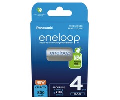 Eneloop Oplaadbare AAA batterijen 800 mAh 4 stuks Eneloop