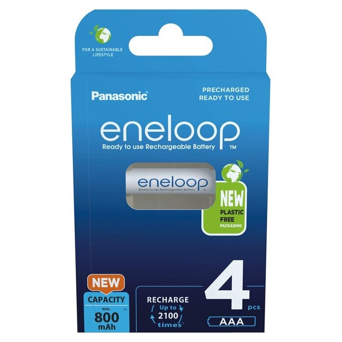 Eneloop Oplaadbare AAA batterijen 800 mAh 4 stuks Eneloop