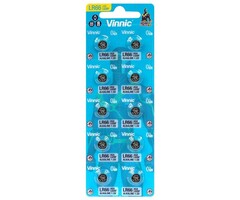 Vinnic AG4 -  LR66 Alkaline knoopcel batterijen 10 stuks