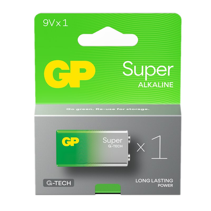 GP Batteries 9V Super alkaline G-Tech batterij