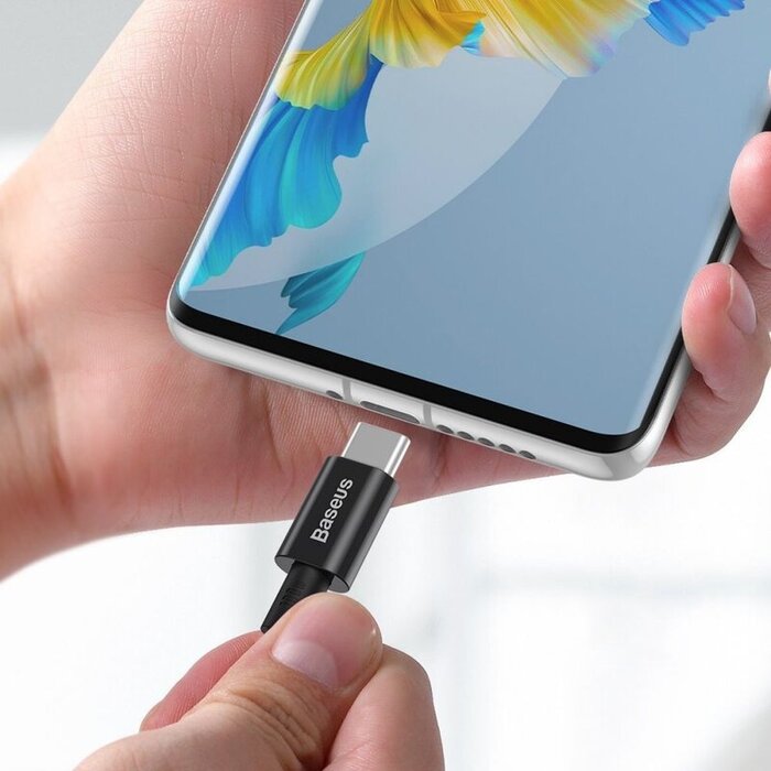 Baseus USB-C naar USB-C kabel Max 100 Watt - Zwart - 1 meter