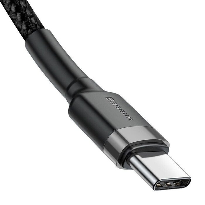 Baseus USB-C naar USB-C kabel Max 60 Watt - Zwart - 2 meter