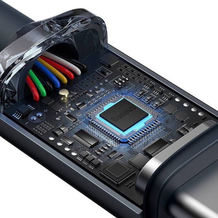 Baseus USB-C naar USB-C kabel Max 100 Watt - Crystal - 1 meter