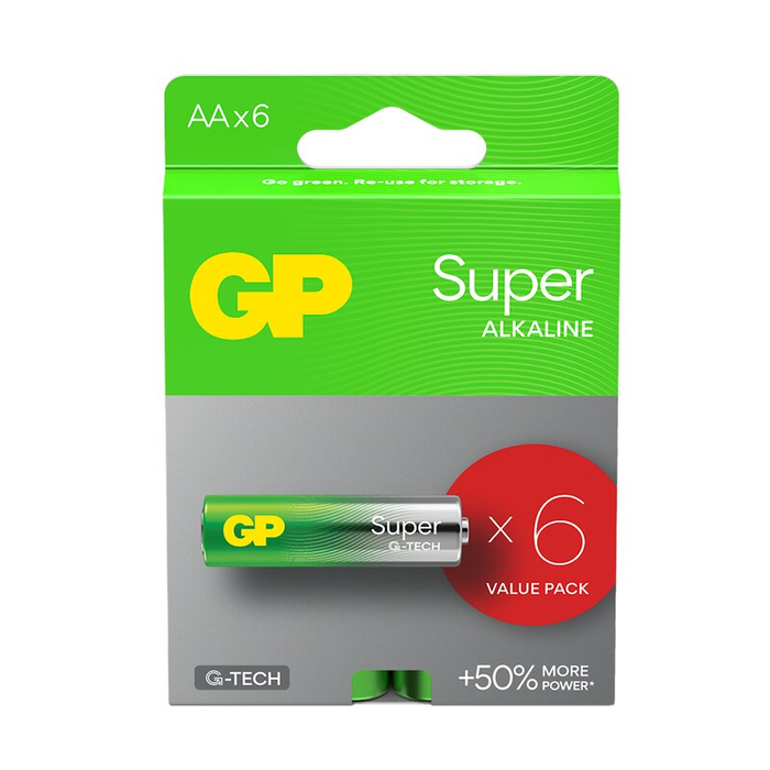 GP Batteries 6 x Penlite AA Super Alkaline GP