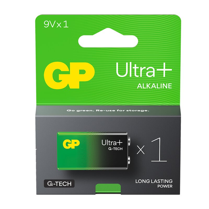 GP Batteries 9V Ultra+  Alkaline G-Tech batterij